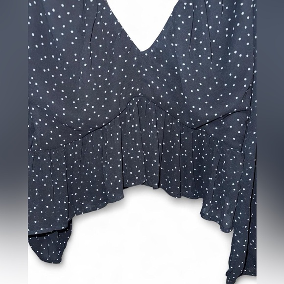 H&M Black and White Polka Dot Blouse - Picture 3 of 5